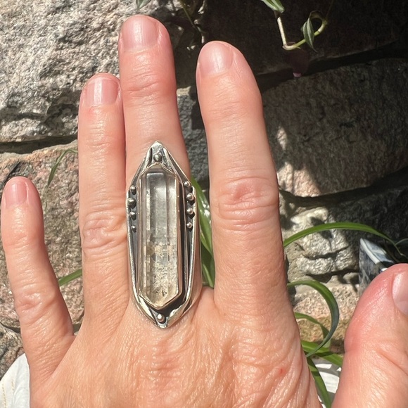 Acid Queen Lodolite Amplifier Ring, Size 7.25 - Picture 3 of 14